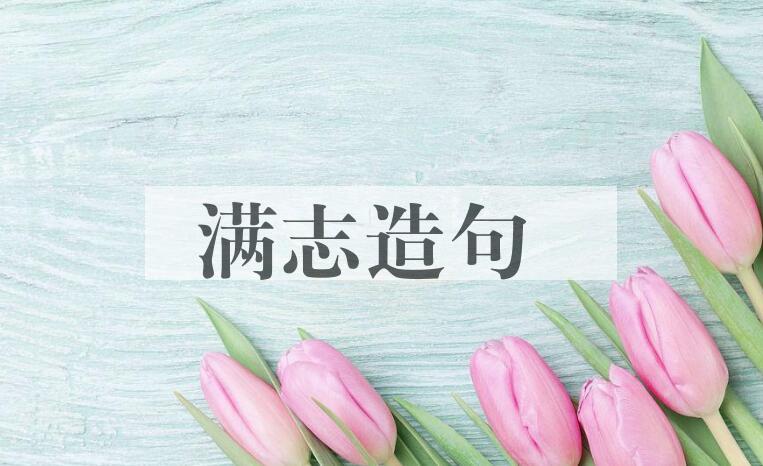 用满志造句