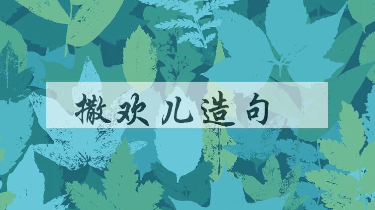 用撒欢儿造句
