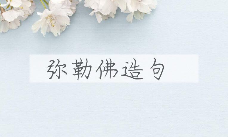 用弥勒佛造句