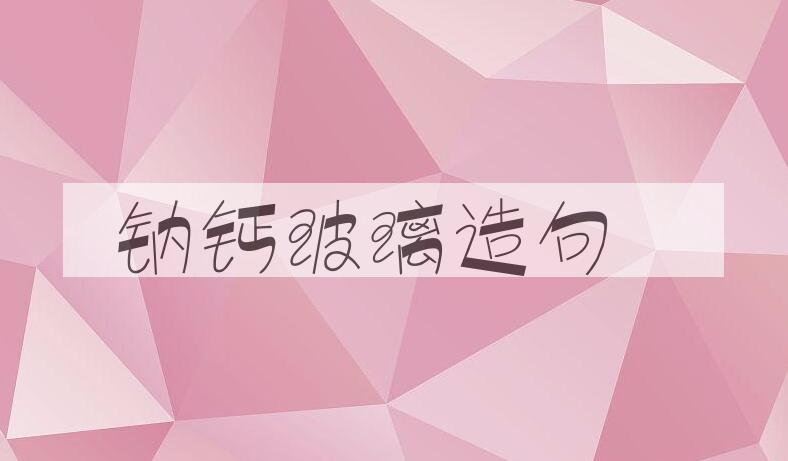用钠钙玻璃造句