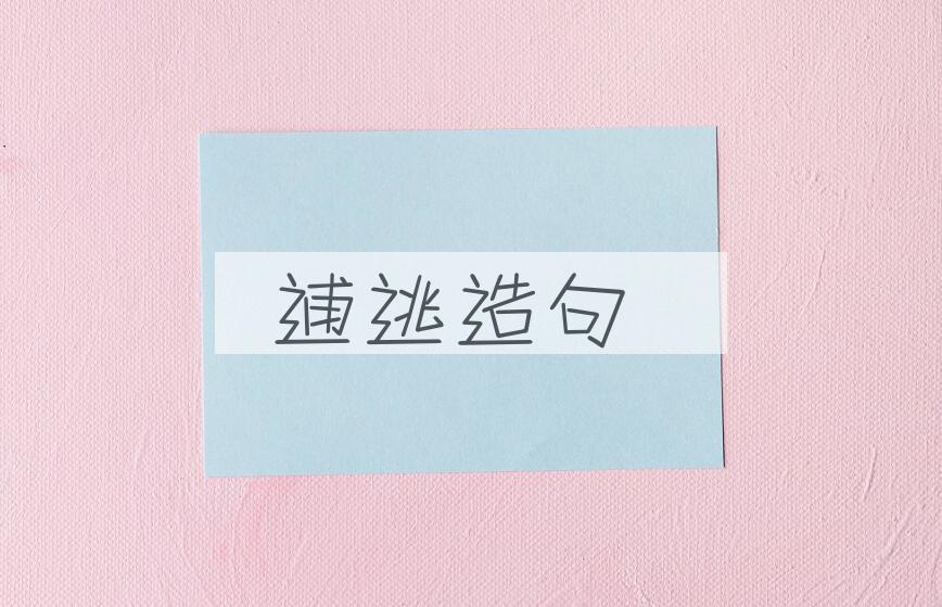 用逋逃造句