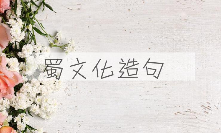 用蜀文化造句
