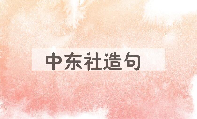 用中东社造句
