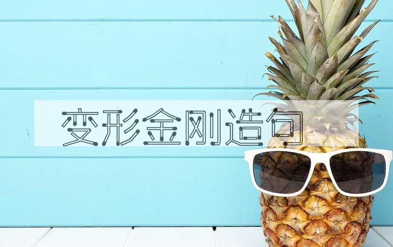 用变形金刚造句