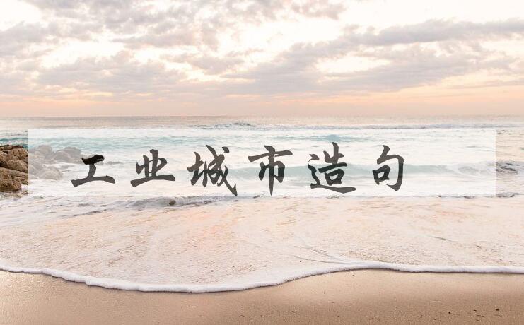 用工业城市造句