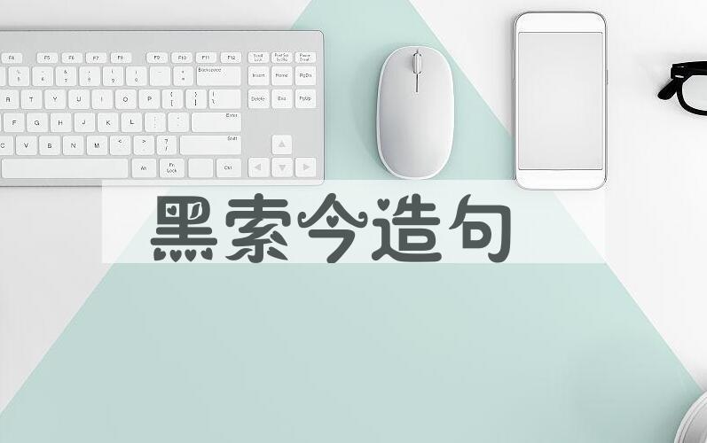 用黑索今造句