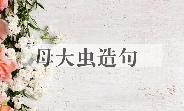 用母大虫造句