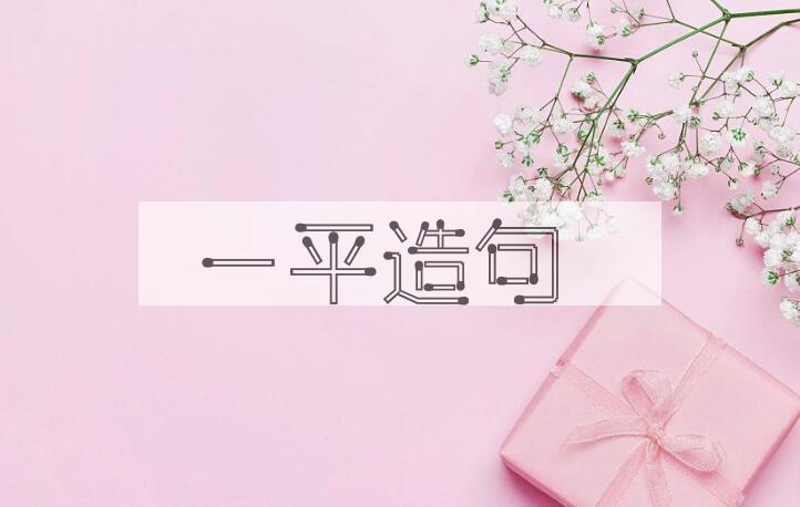 用一平造句