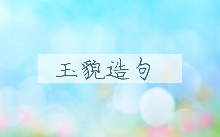 用玉貌造句