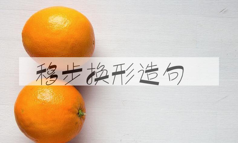 用移步换形造句