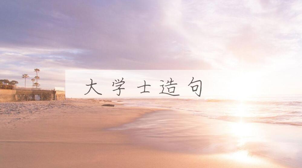 用大学士造句