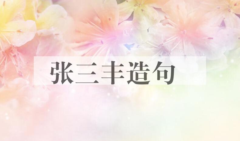 用张三丰造句