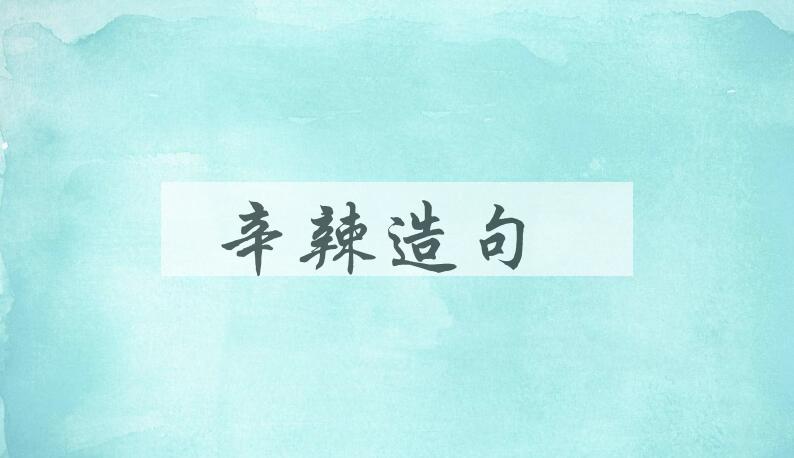 用辛辣造句