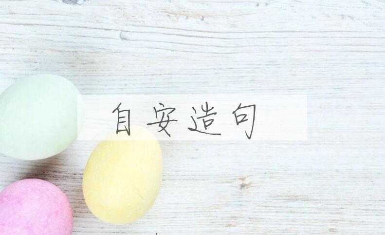 用自安造句
