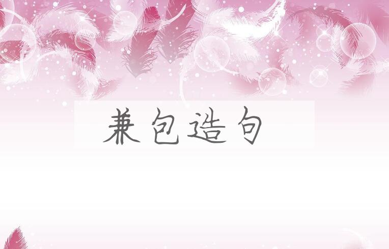 用兼包造句