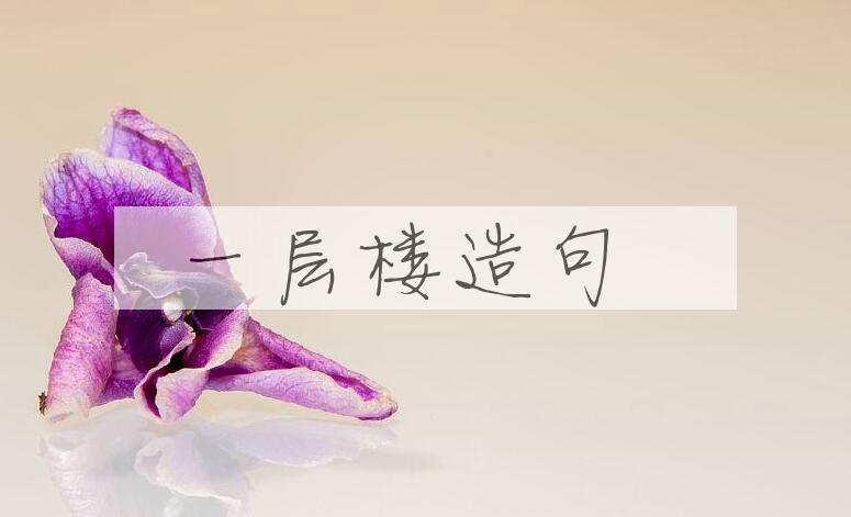 用一层楼造句