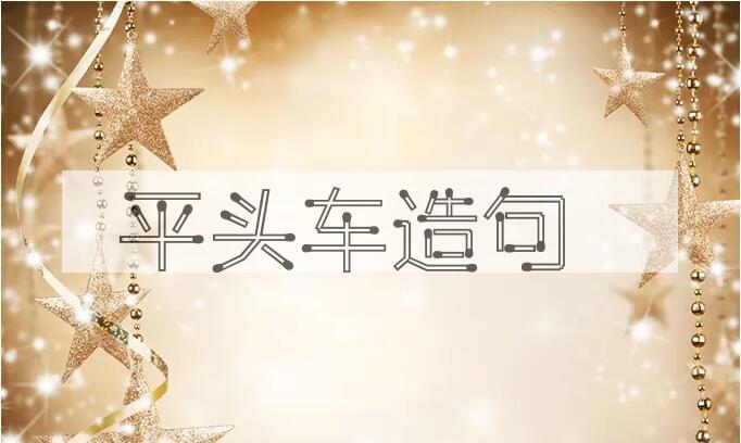 用平头车造句