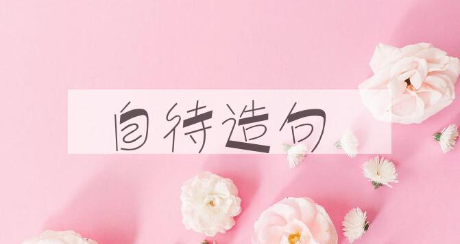 用自待造句
