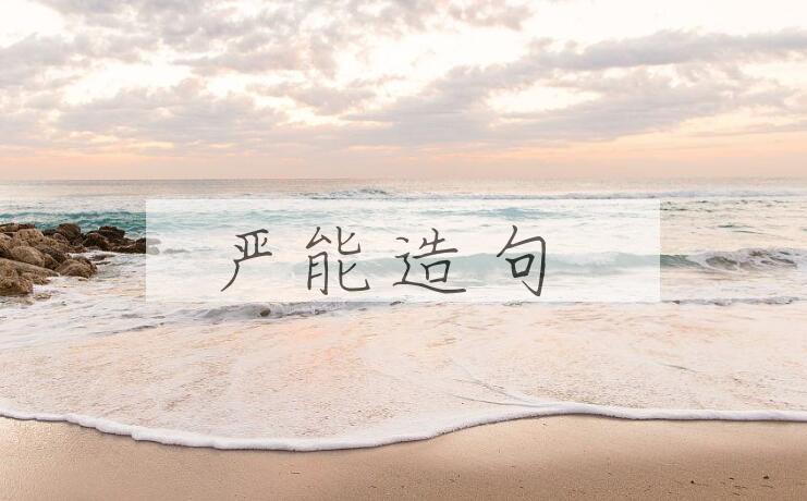 用严能造句