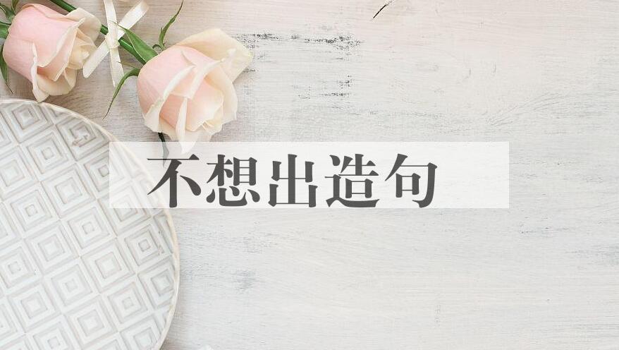 用不想出造句