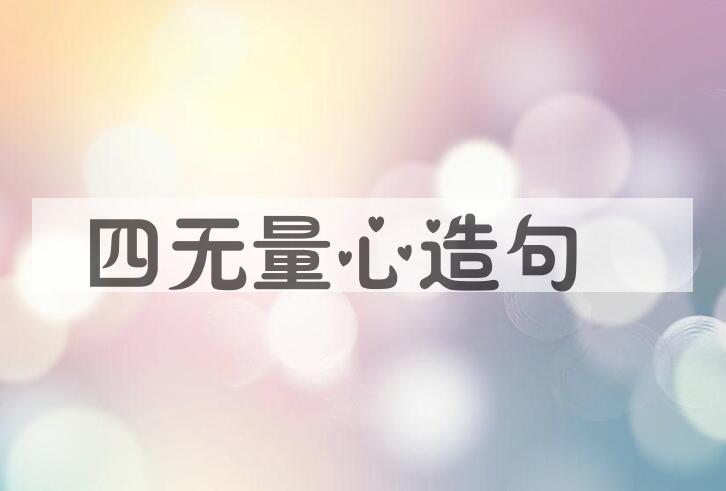 用四无量心造句