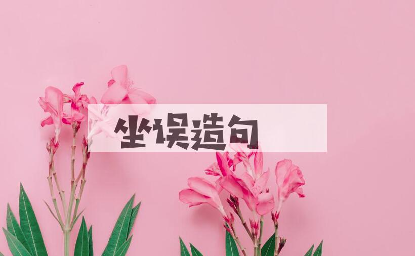 用坐误造句
