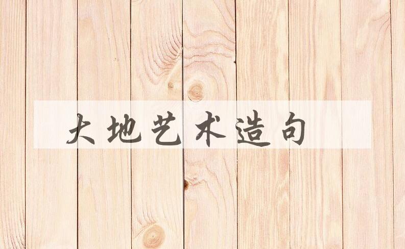 用大地艺术造句