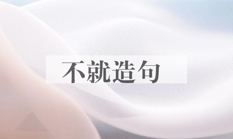 用不就造句