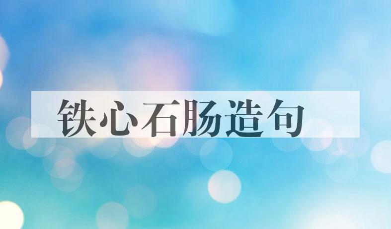 用铁心石肠造句