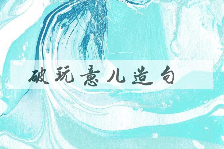 用破玩意儿造句