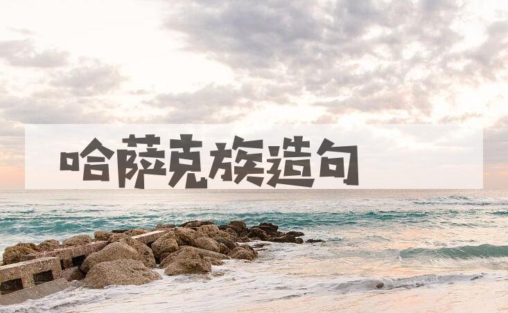 用哈萨克族造句