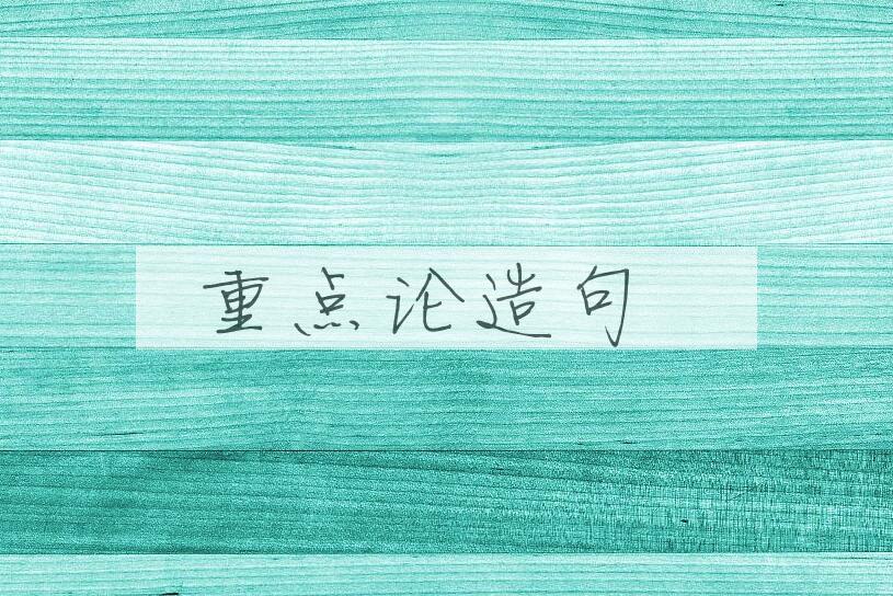 用重点论造句