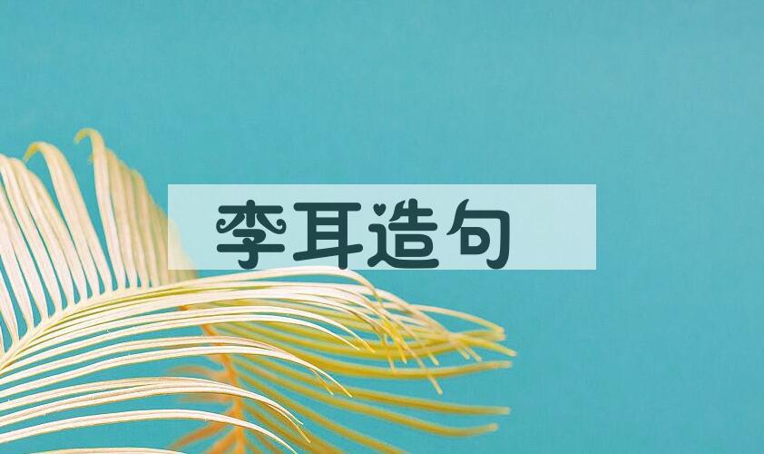 用李耳造句