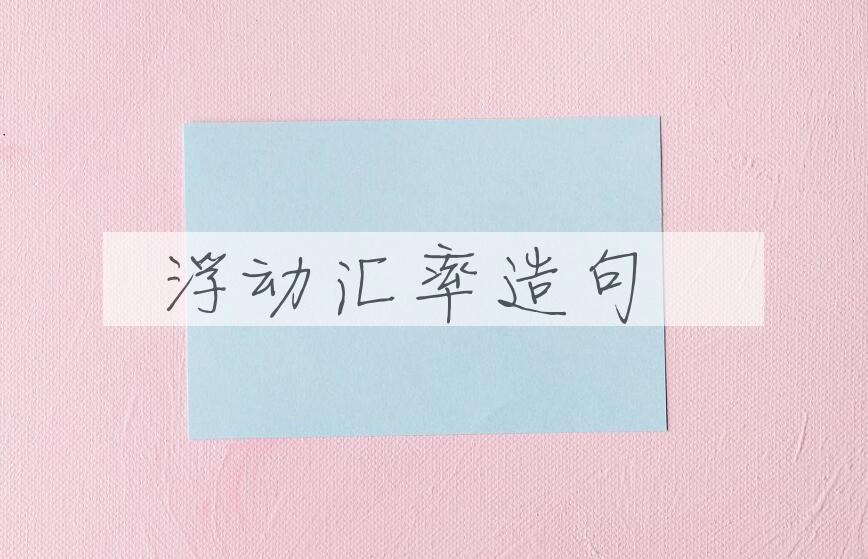 用浮动汇率造句