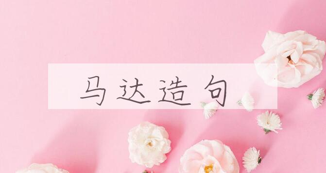 用马达造句