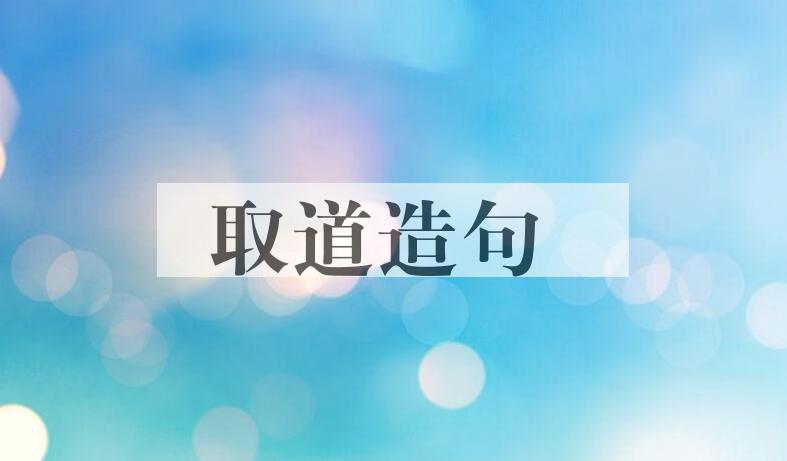 用取道造句