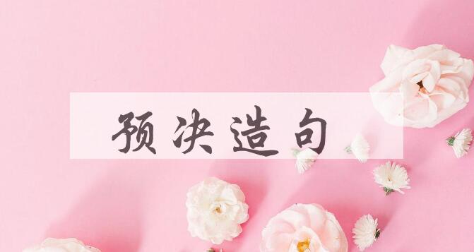 用预决造句