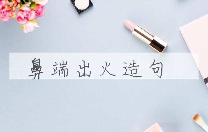 用鼻端出火造句