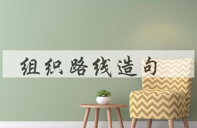 用组织路线造句