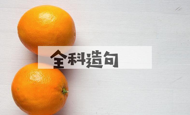 用全科造句