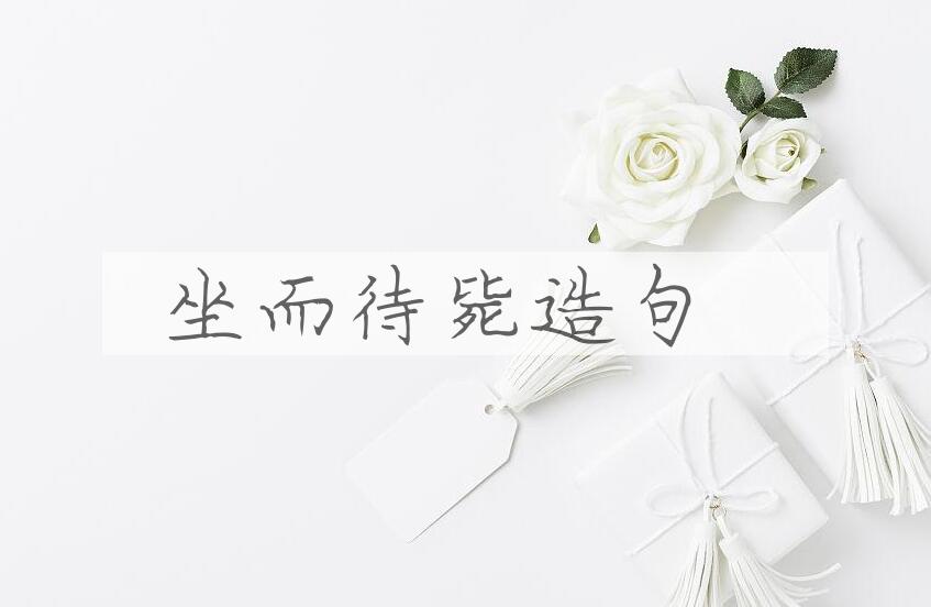 用坐而待毙造句