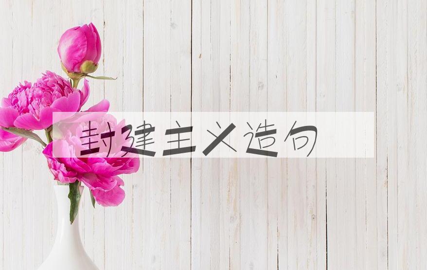 用封建主义造句