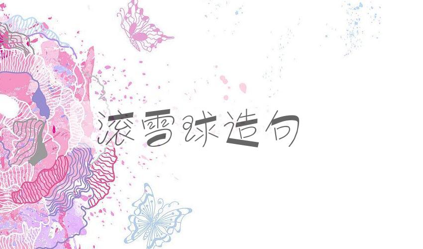 用滚雪球造句