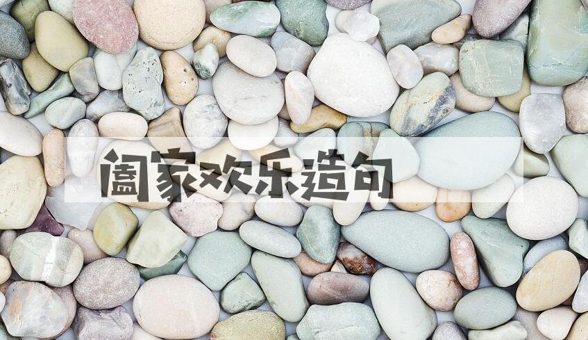 用阖家欢乐造句