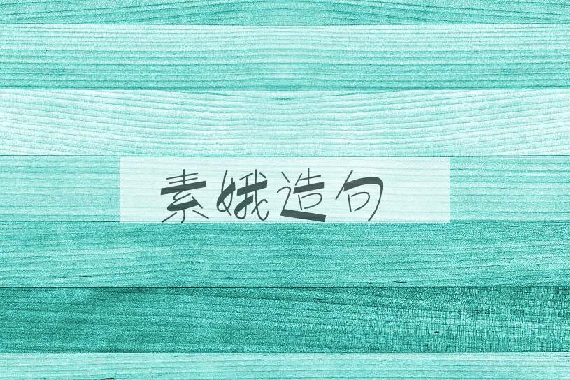 用素娥造句