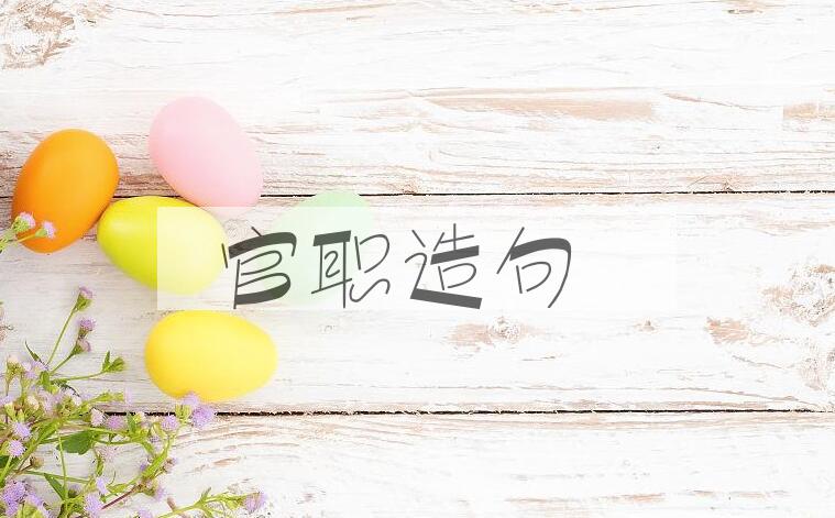 用官职造句