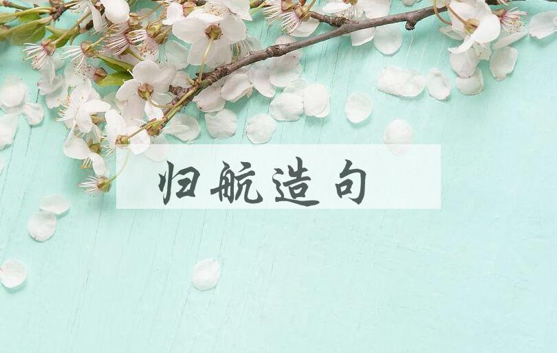 用归航造句