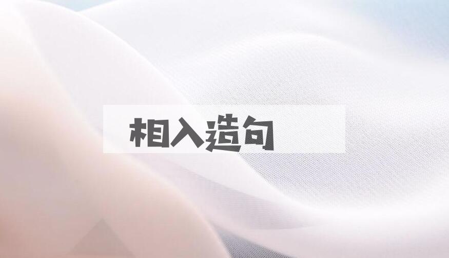 用相入造句