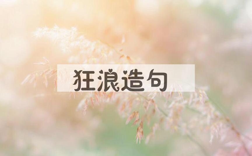 用狂浪造句