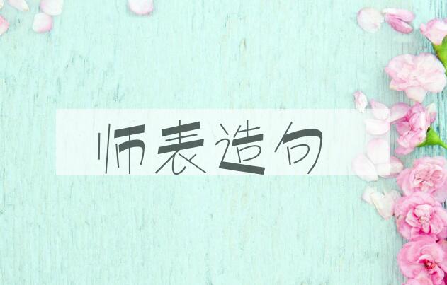 用师表造句